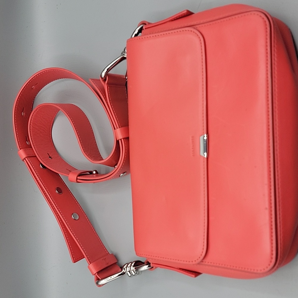 AllSaints Leather Purse in Salmon